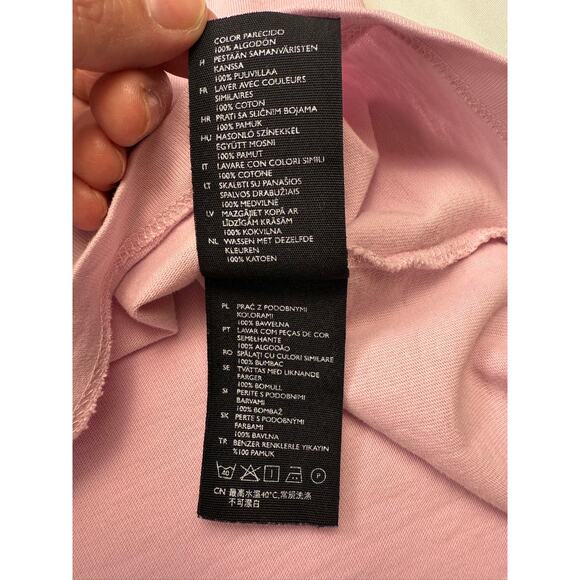 COS Lilac Oversized 100% Cotton Boxy Tee Women’s Small Pocket T-Shirt - Picture 9 of 13